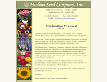 Tablet Screenshot of modenaseed.com